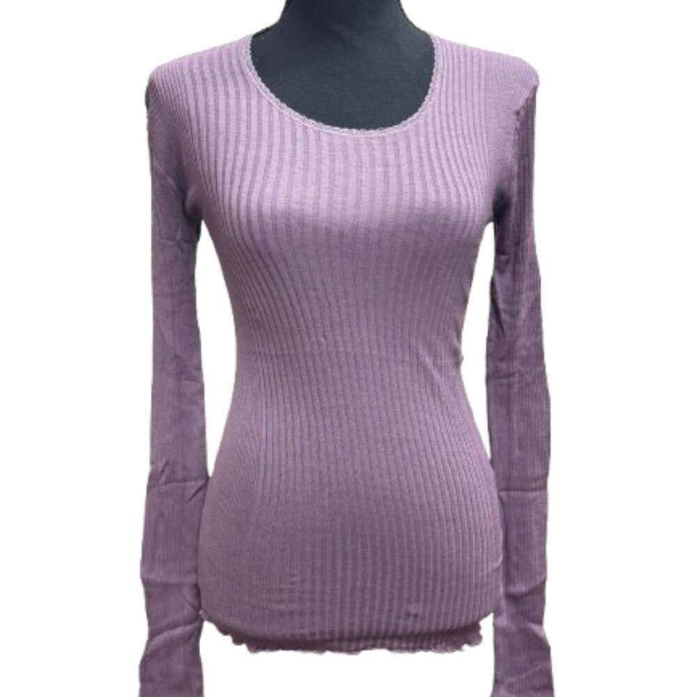 Zimmerli 100% Cotton Prune Color Full Sleeve Shirt Size Medium New With Tags